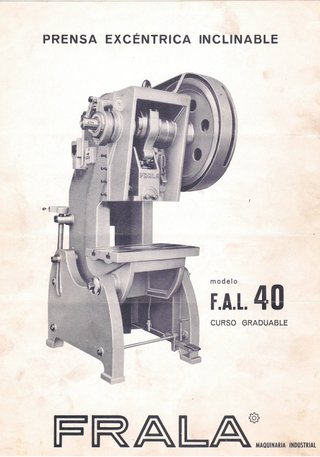 Prensa Excéntrica Industrial Frala 40 TN "OCASION"