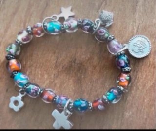 Pulsera de Murano con Abalorios