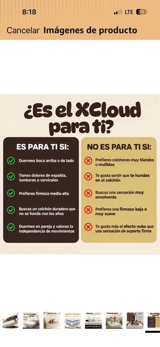 Colchón de Alta Densidad 28kg usado solo un mes