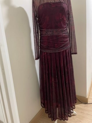 Vestido largo de tul