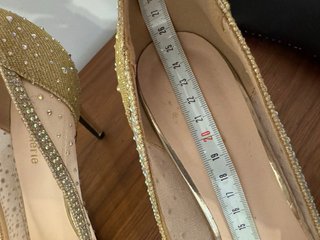 Zapatos de Fiesta Nude con Pedrería Talla 40