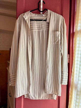 Camisa Zara rayas manga larga S