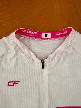 Maillot de Ciclismo Blanco Talla S