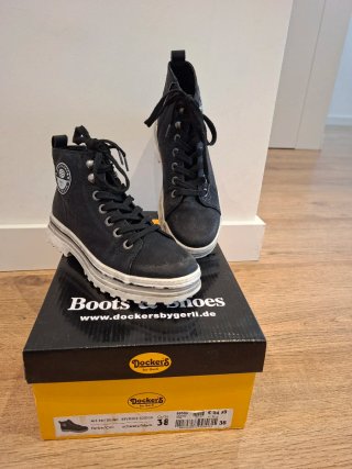 Botas Dockers Negras Talla 38