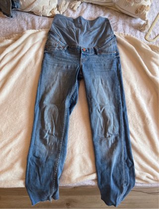 Pantalón vaquero premamá azul