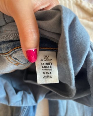 Pantalón vaquero premamá azul