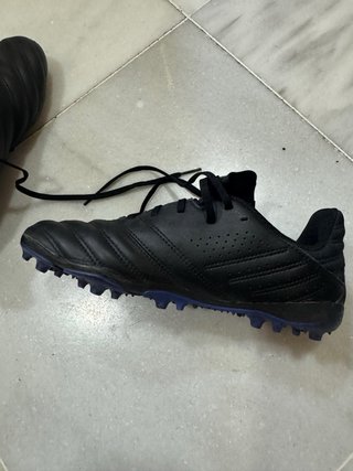 Botas de fútbol niño piel Kipsta Talla 36