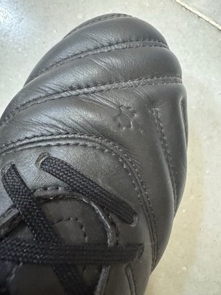 Botas de fútbol niño piel Kipsta Talla 36