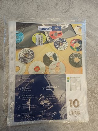 Buste porta CD Favorit 3 scomparti - 10 pezzi