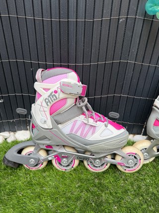 Patines en línea Oxelo (talla 35-38) y proteccione