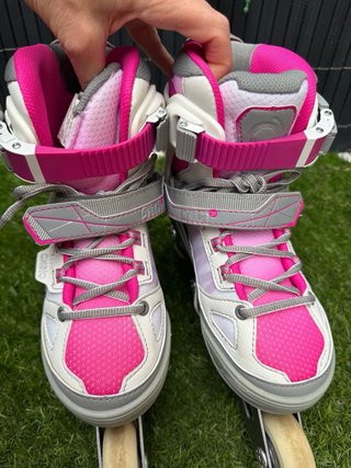 Patines en línea Oxelo (talla 35-38) y proteccione