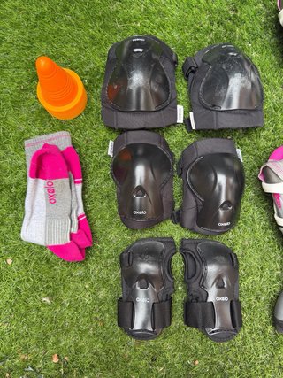 Patines en línea Oxelo (talla 35-38) y proteccione