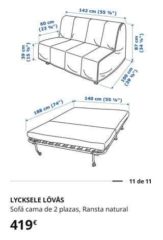 Sofá Cama Blanco