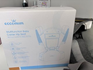 Mochila portabebés Eccomum gris
