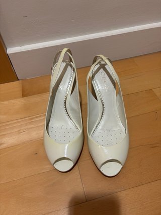 Tacones Geox blanco roto