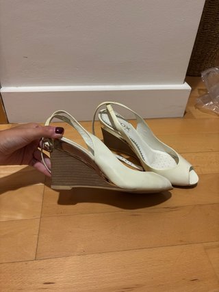 Tacones Geox blanco roto