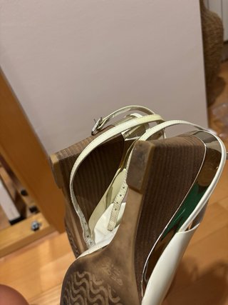 Tacones Geox blanco roto