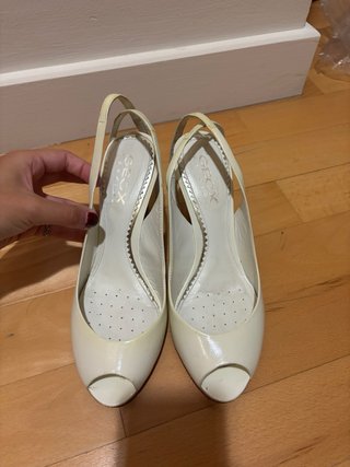 Tacones Geox blanco roto