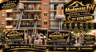 Grúa plataforma de mudanza