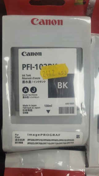 Canon PFI-102 Tinta Plotter ImagePROGRAF