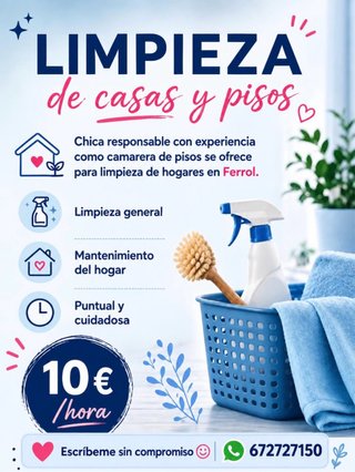 Serviço de limpeza.