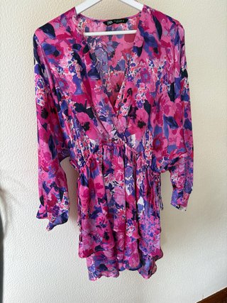 Vestido Zara Estilo Kimono Rosa