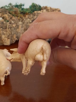 2 Maiali per Presepe Moranduzzo