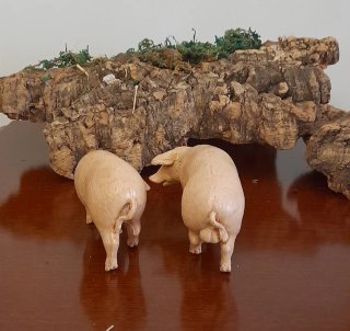 2 Maiali per Presepe Moranduzzo
