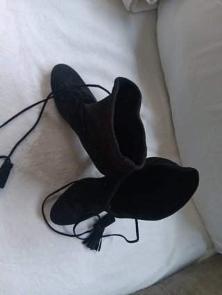 Botines de Ante Negros Talla 40