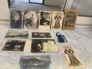 Lotto cartoline b/n e religiose vintage