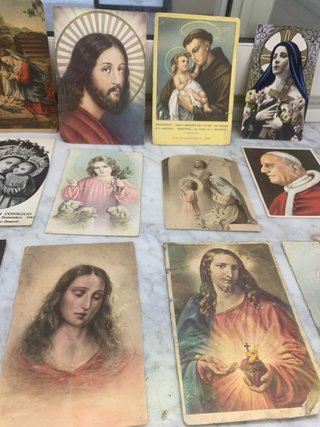 Lotto cartoline b/n e religiose vintage