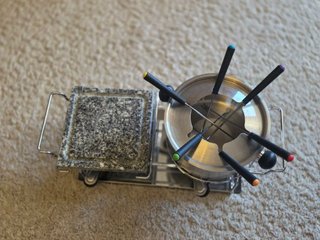 Fondue Quid + piedra de granito para 6