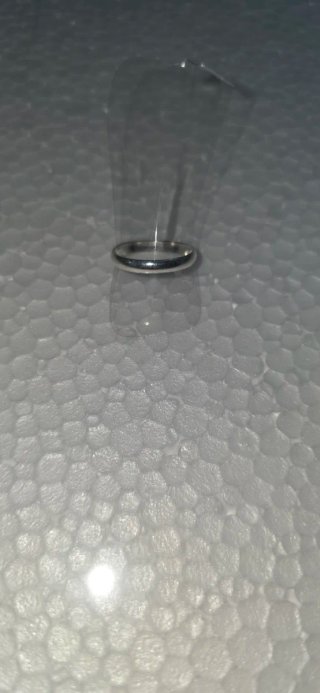 Alianza de plata lisa