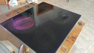 Vitrocerámica y Horno Blanco