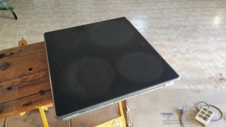 Vitrocerámica y Horno Blanco