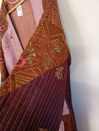 Kimono Zara Patchwork Bordado