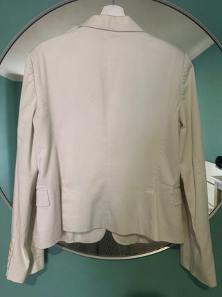 Americana corta Zara blanco roto
