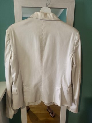 Americana corta Zara blanco roto