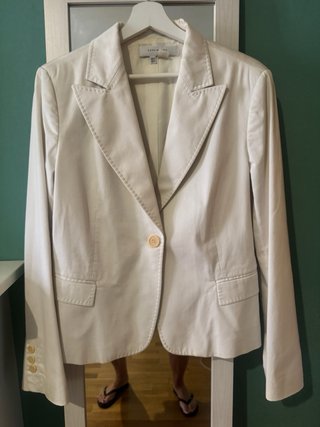 Americana corta Zara blanco roto