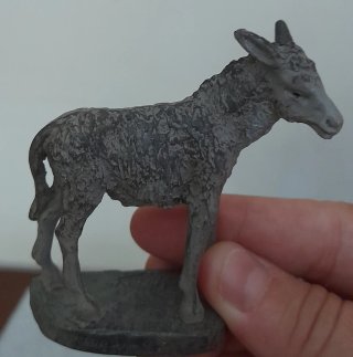 3 Asini per Presepe cm 10 il grande 7 cm i piccoli