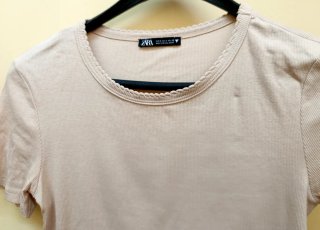 Camiseta Zara Beige Talla S