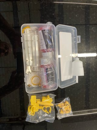 Kit purga frenos bici con aceite