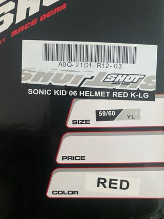 Casco Motocross Infantil SHOT SRS Sonic