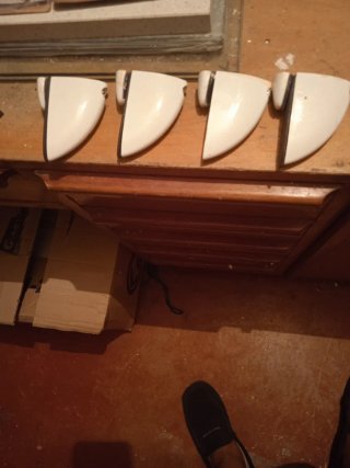 Set de 4 Soportes para Baldas de Cristal