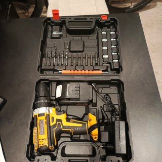 Taladro Atornillador 21V con Batería y Caja