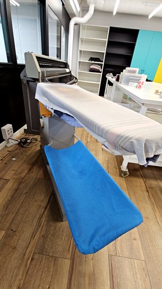 mesa de planchado industrial