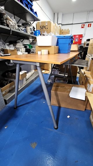 Mesa de trabajo.