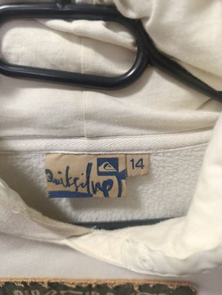 Sudadera Quiksilver Clásica Blanca
