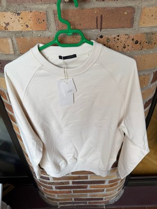 Sudadera beige hombre Zara