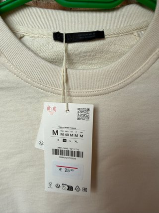 Sudadera beige hombre Zara